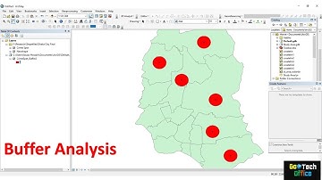 Buffer Analysis in ArcGIS|| Creating Risk zone using point shapefile in ArcMap 10.4