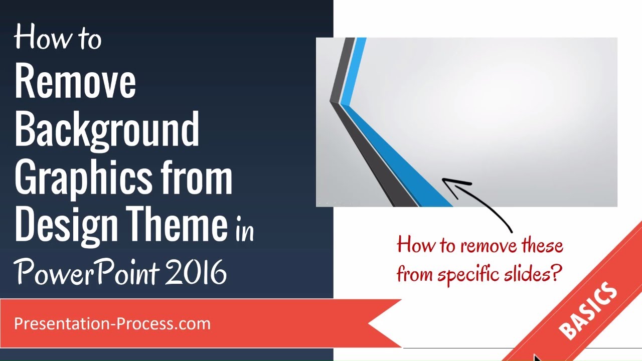 How to Remove Background Graphics from Design Theme in PowerPoint 2016 -  YouTube