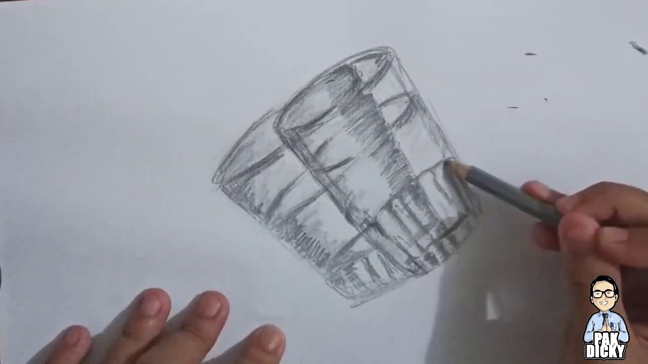  Menggambar  3D Bentuk  Tabung Teknik  Dusel YouTube