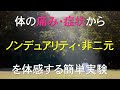 ノンデュアリティ非二元を体の痛み・症状から体感する簡単実験