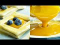 No-Bake Mango Cheesecake Recipe - Easy Puff Pastry Diamonds