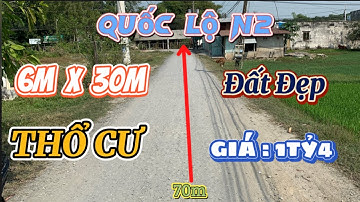 🔴27.| (Đã bán) Lô đất kinh doanh | Sát bên Quốc Lộ N2| Đường rộng 5m| 6x30|
