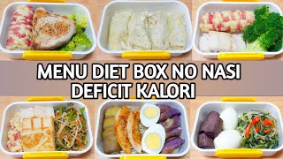 MENU DIET BOX TANPA NASI || DEFICIT KALORI
