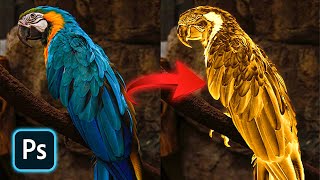 Gold Effect Photoshop Action Free Download | Dripping Gold Effect