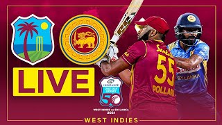 Sri Lanka vs West Indies Live T20 World Cup Match | WI vs SL live score+commentary