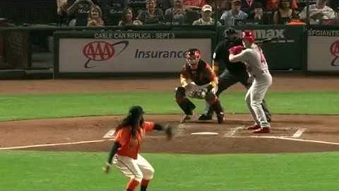 Harrison Bader lines a two-run home run