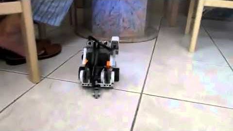 Obstacle Avoiding Robot ultrasonic + touch sensors   Lego Mindstorms NXT 2 0‬   YouTube