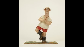 Farmer Yoga Tree Pose Fart - Shaun the Sheep #shorts