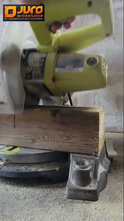 4x4 on 7 1/2 in Ryobi Mitre Saw - YouTube