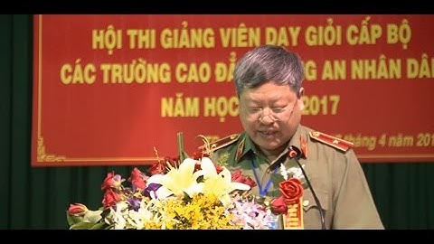 Hội thi giảng viên dạy giỏi  cấp bộ các trường Cao đẳng CAND