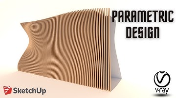 How to make a parametric wall panelling in sketchup + Vray