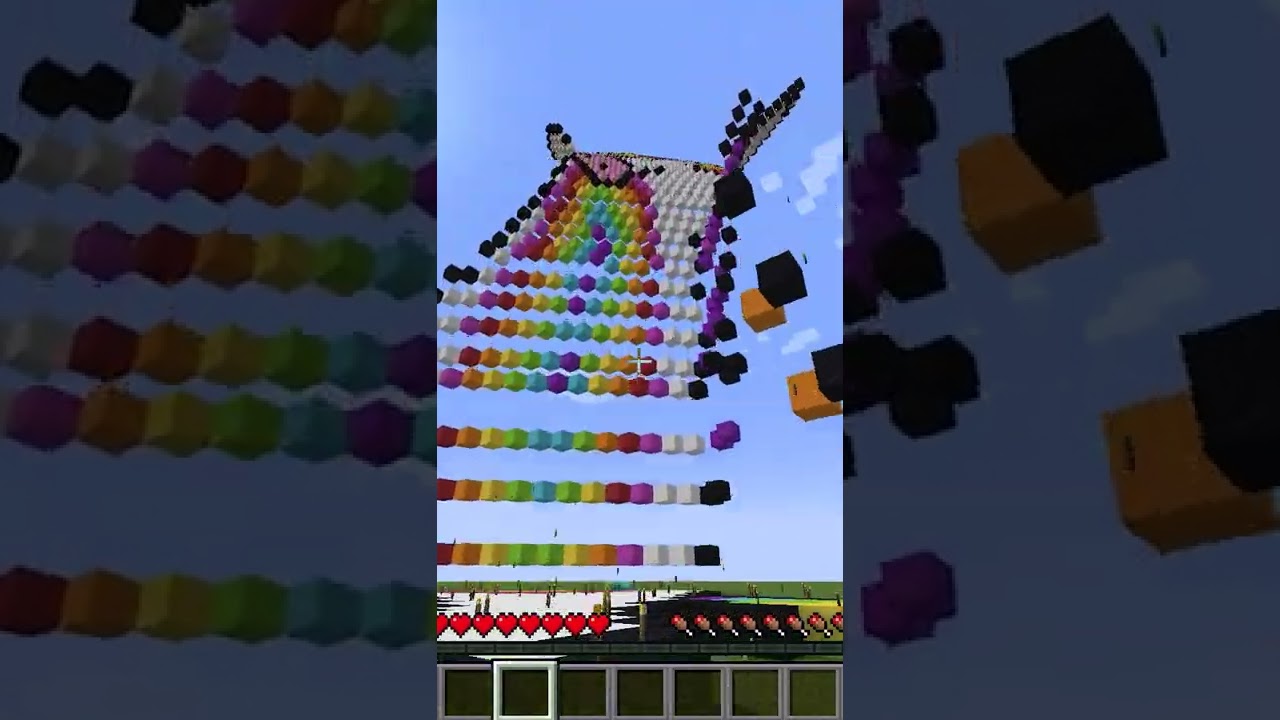 Minecraft: Satisfying Pixel Art | Dabbing Unicorn!!