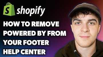 How to Remove Powered by Shopify From Your Footer Shopify Help Center (Full 2025 Guide)