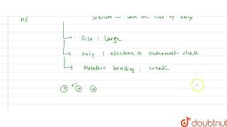 Give reasons for the following:  a. Alkali metals are soft and volatile.  b. screenshot 2