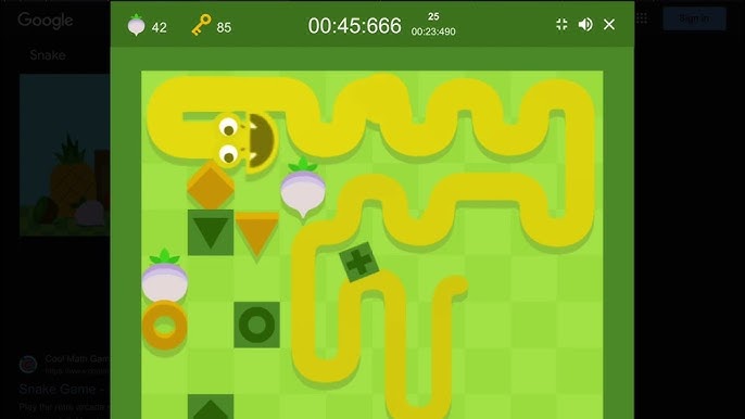 Google Snake World Record [2:51.829 Seconds] (Classic, Dice, Slow, 100) 