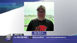 Neil McEvoy on the Lions pre season performance in Calgary, 50 cent and their home game Friday night