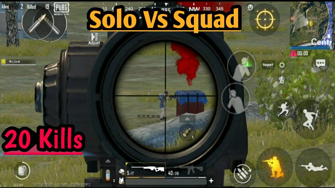 20Kills Solo Vs Squad ||intense Gameplay|| PUBG Mobile Lite - YouTube