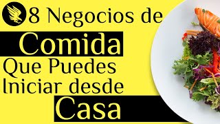 8 Negocios de Comida que Puedes Iniciar en Casa - YouTube