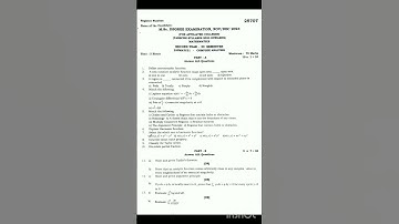 Complex Analysis Question Paper || MSc.Mathematics || Annamalai university || Nov/Dec 2024.