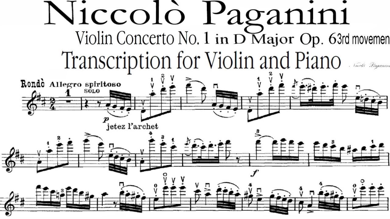 Концерты паганини скрипка. Рондо Паганини. Пиано Рондо Аллегро. Rondo Allegretto. Ноты скрипка Паганини Мигуля.