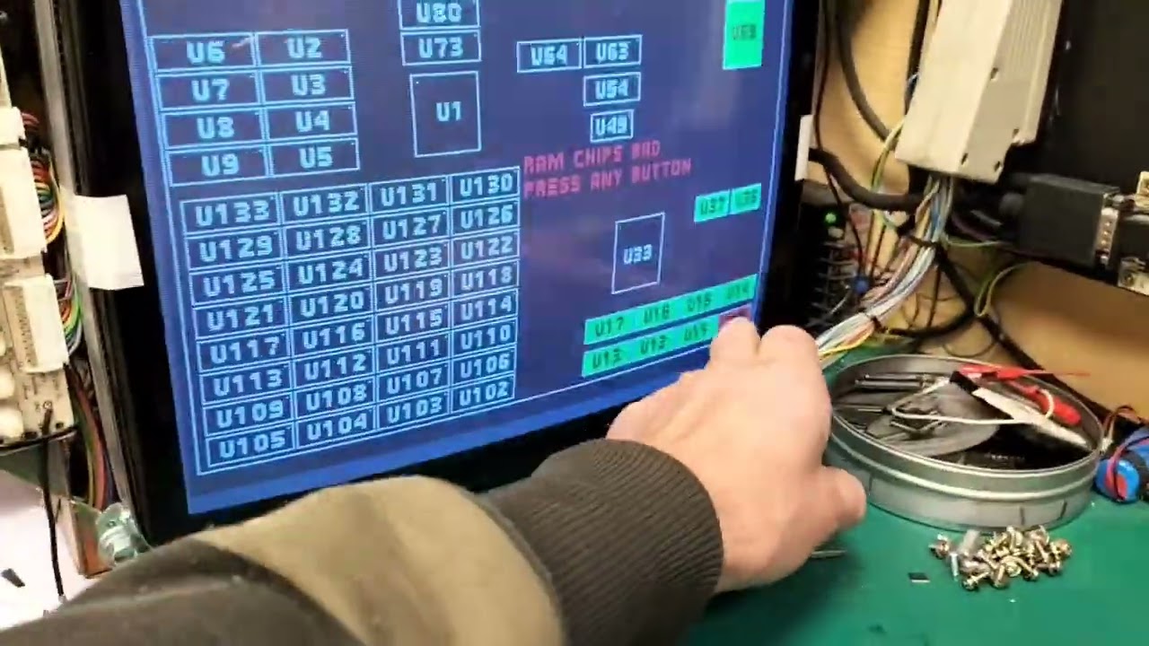 Ultimate Mortal kombat 3 jamma fallos graficos reparacion