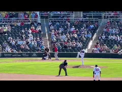 Red Sox' Trayce Thompson hits a Grand Slam for his Major League Leading 5th Spring Training Home Run