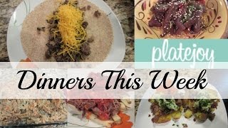 Our Dinners This Week - + Giveaway * Sponsored By PlateJoy screenshot 1