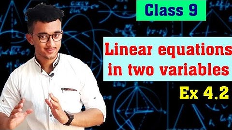 Linear equations in two variables | Ex 4.2 | NEW NCERT 2024-25 | Chapter 4 | Maths | Class 9