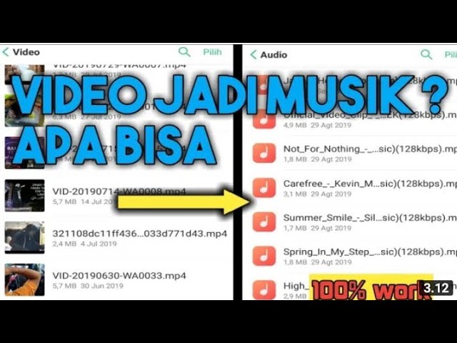 CARA MERUBAH VIDEO MENJADI MUSIC MP3 class=