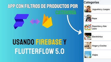 Construye una App con Filtros de Productos por Categoría Usando Firebase y Flutterflow