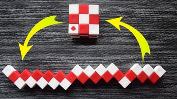 How To Solve A Snake Cube Puzzle🐍