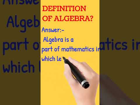 Video: Apakah bahasa algebra?