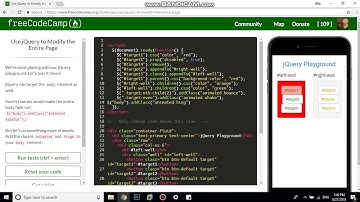 Use jQuery to Modify the Entire Page free code camp   Dani