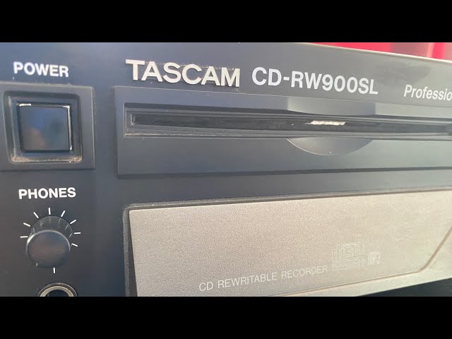 TASCAM CD-RW 900SL *After cleaning the Lens * - YouTube