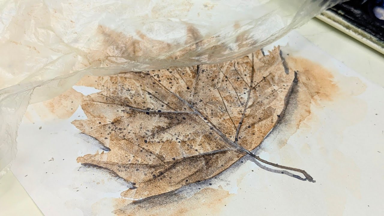 STOP Painting Watercolor Leaf Texture the Hard Way | This Hack for Watercolor is MAGIC!