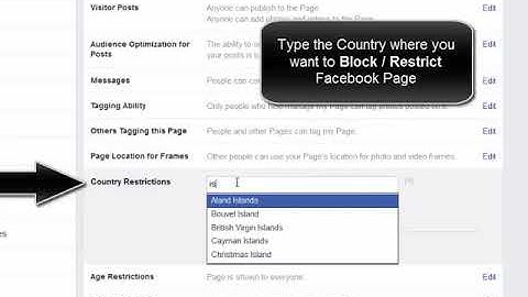 How to Block Countries on Facebook Page