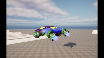 Custom Hover Vehicle. Unreal Engine 5.3.0