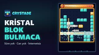 Crystade: Blok Bulmaca | Süre yok, telaş yok, internetsiz screenshot 2