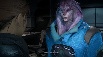 Mass Effect: Andromeda - Talking To Jaal: Gifts for the crew (Jaal Romance)