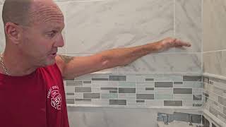 adding a stone corner shelf to existing tile shower UPDATE by TJ'S GARAGE 454 views 4 months ago 4 minutes, 3 seconds