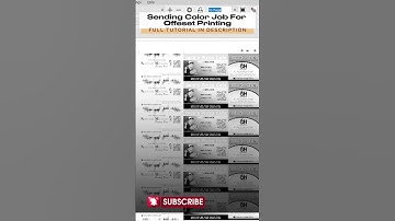 How to send four color job printing and processing in coreldraw #offset #color #separation #design