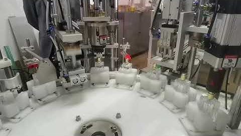 full auto perfume filling machine with coller press machine  crimping machine