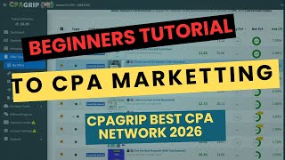 Cpagrip Instant Approval 2026 Step-By-Step Cpa Marketing Tutorial For Beginners