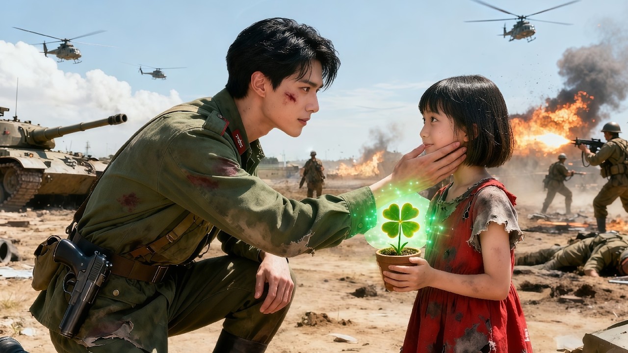 أنقذ الضابط طفلة متسولة في المعركة، فتبين أنها نجمة حظه وساعدته في تحطيم الجيش!