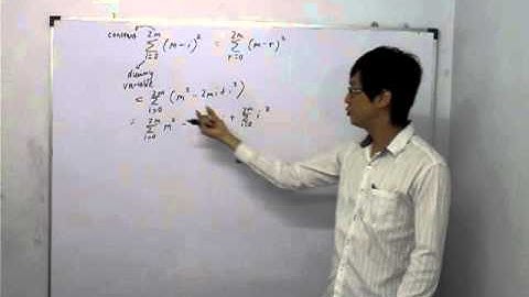 JC H2 Math - Sigma Notation Example 1