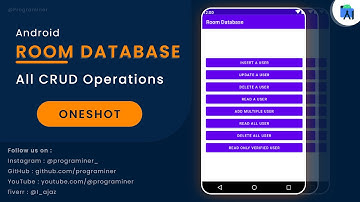 Complete Android Room Database in one video
