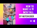 #DIY #Nutcracker 19 inches TALL made from trash OMG!