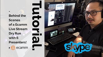 Ecamm Live Behind the Scenes of a Show with 6 Skype Guests