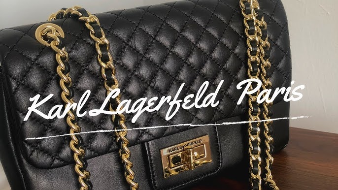 Karl Lagerfeld Agyness Shoulder Bag 🌹, Pop of Red