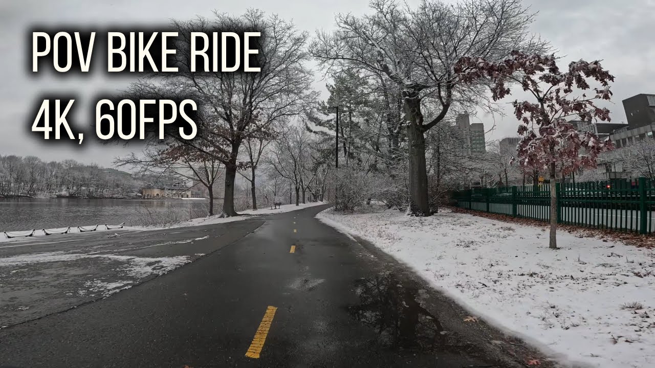 POV Bike Ride | Cold, Snowy Day in Boston/Cambridge [4K 60FPS] - YouTube